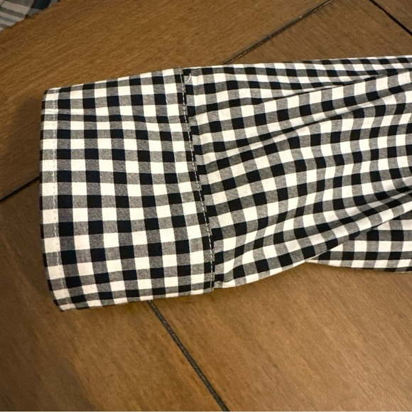 Lauren Ralph Lauren Womens Size 12 Gingham Flip Cuff Peplum Button-Up Shirt - Picture 14 of 14